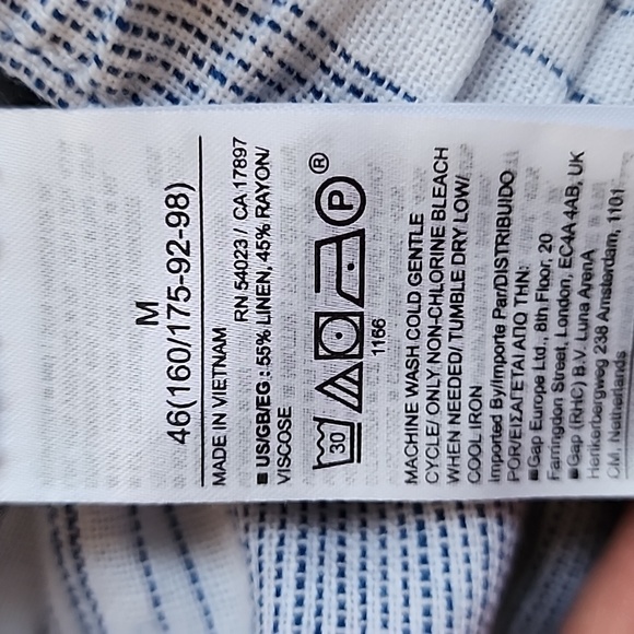 NWT Banana Republic Gap wide leg striped linen beach pants size medium - Picture 9 of 16